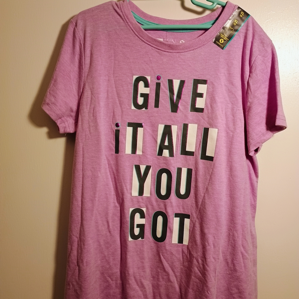 Purple Kids Shirt with Motivational Print